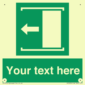 Custom Slide to Open Sign